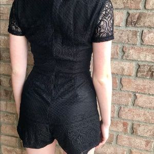 Cals Black Lace Romper